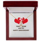 Together We Just Fit Alluring Ribbon Necklace-Express Your Love Gifts