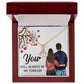 You WIll Always Be My Forever Alluring Ribbon Necklace-Express Your Love Gifts