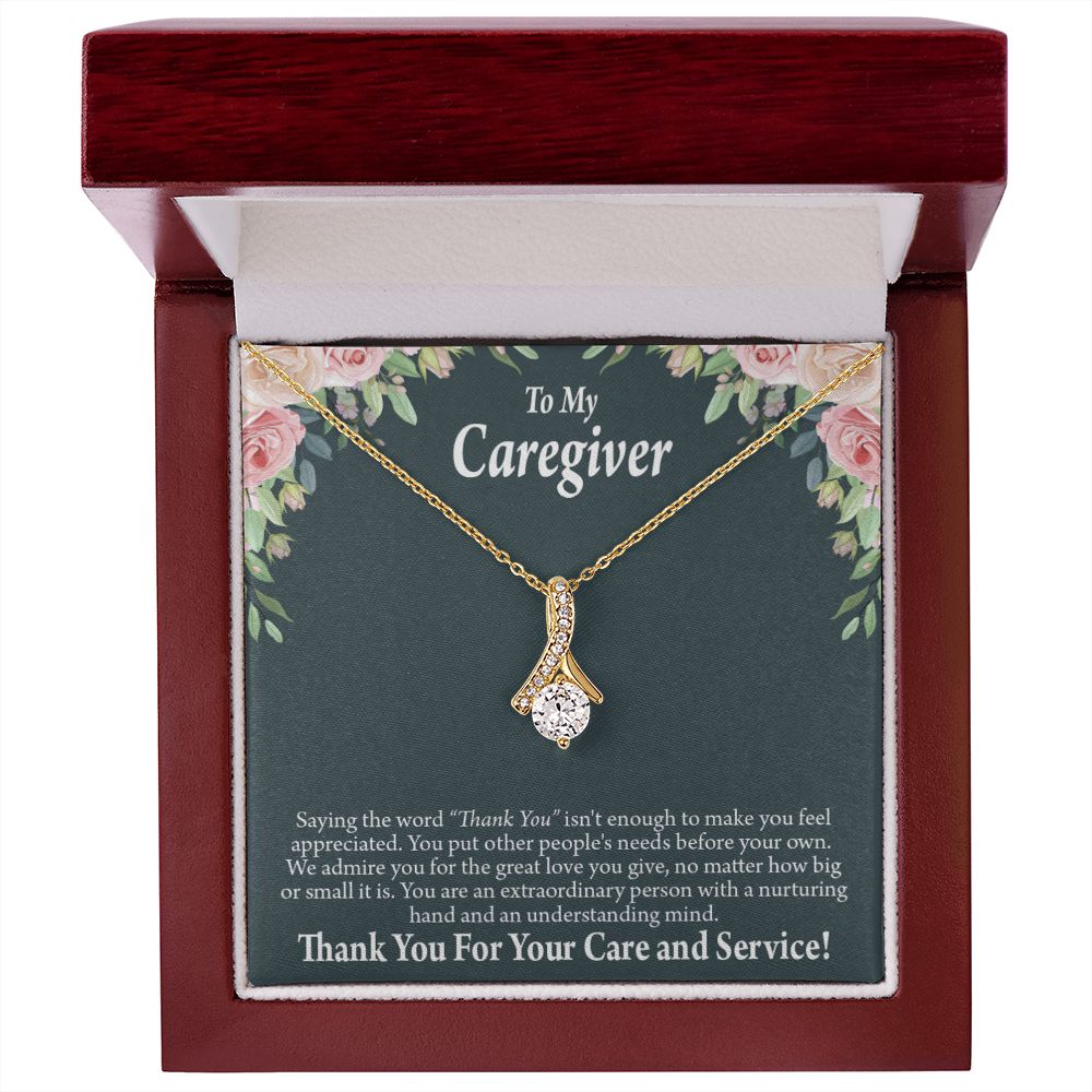 Gift Ideas For Caregivers Alluring Ribbon Necklace-Express Your Love Gifts