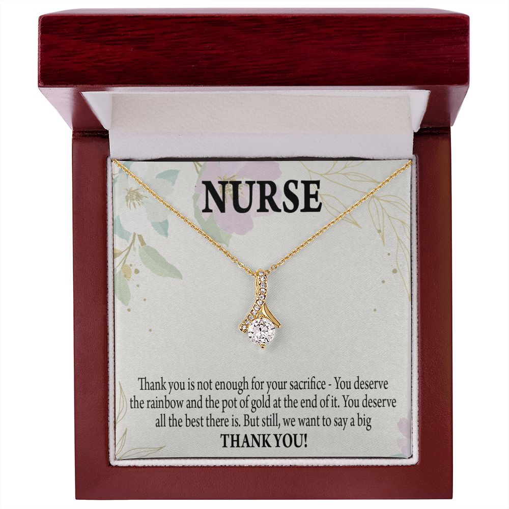 Gift For Healthcare Workers Alluring Ribbon Necklace-Express Your Love Gifts