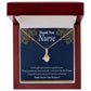 Thank You Nurse Alluring Ribbon Necklace-Express Your Love Gifts