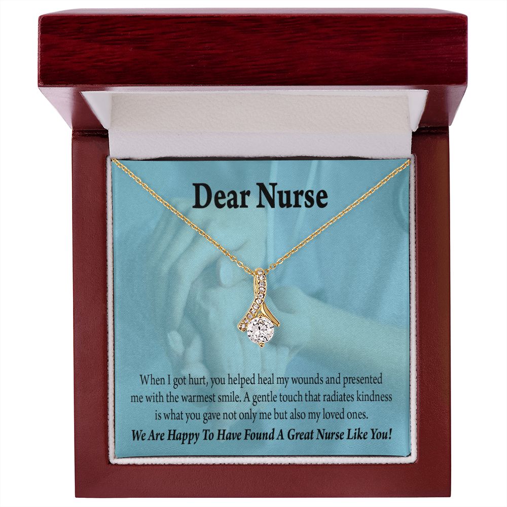 Nurse Thank You Alluring Ribbon Necklace-Express Your Love Gifts