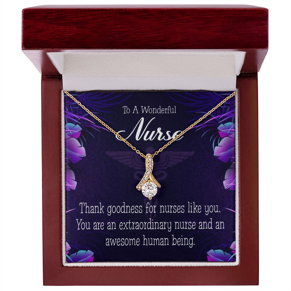 Extraordinary Nurse Alluring Ribbon Necklace-Express Your Love Gifts