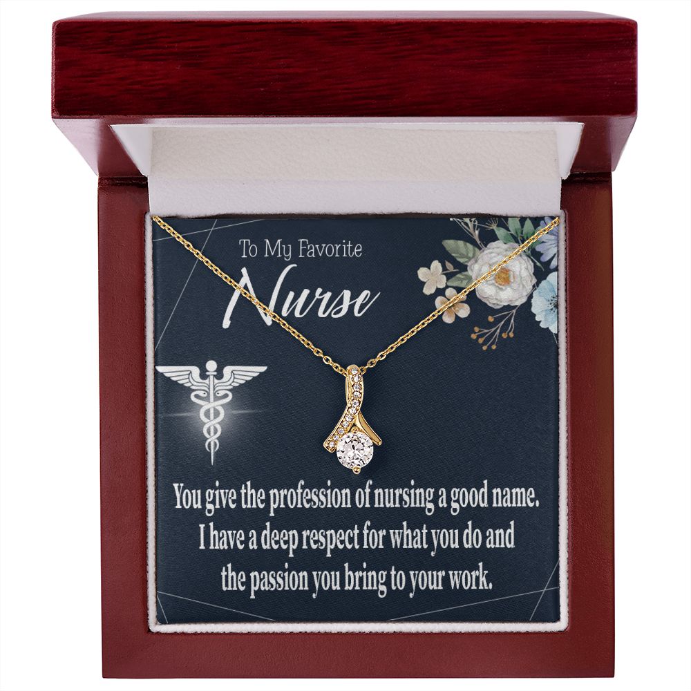 Deep Respect Alluring Ribbon Necklace-Express Your Love Gifts