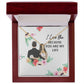 I Love You Because You Are My Life Alluring Ribbon Necklace-Express Your Love Gifts
