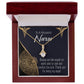 Nurses are Like Angels Alluring Ribbon Necklace-Express Your Love Gifts