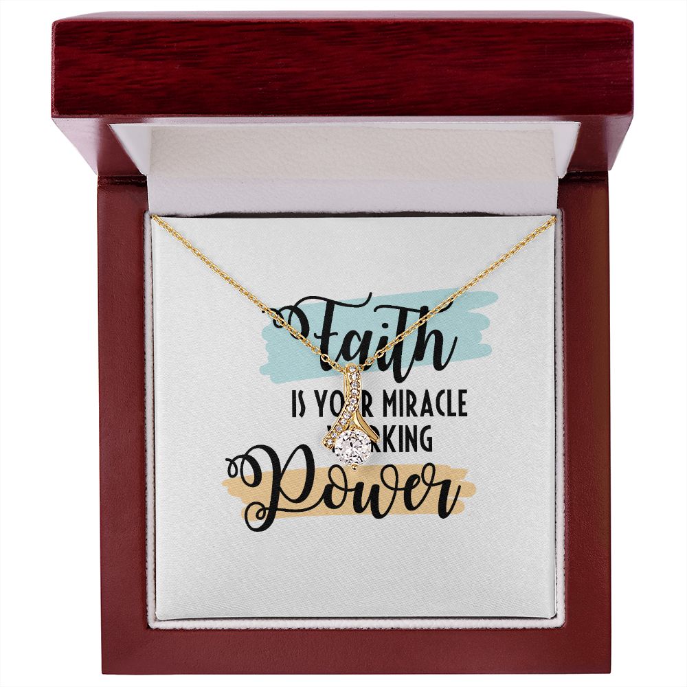 Faith Alluring Ribbon Necklace-Express Your Love Gifts