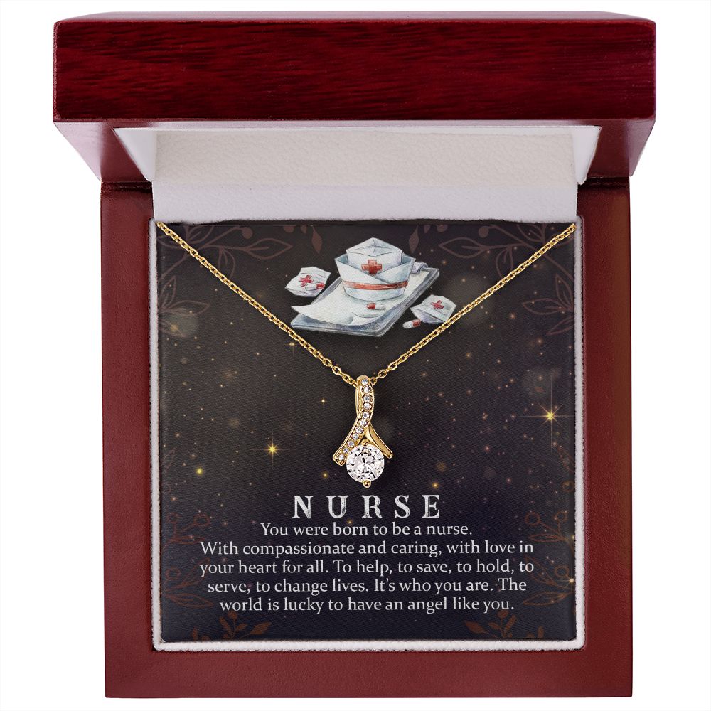 You Were Born to Be Alluring Ribbon Necklace-Express Your Love Gifts