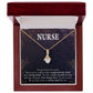 Caring Angel Nurse Alluring Ribbon Necklace-Express Your Love Gifts
