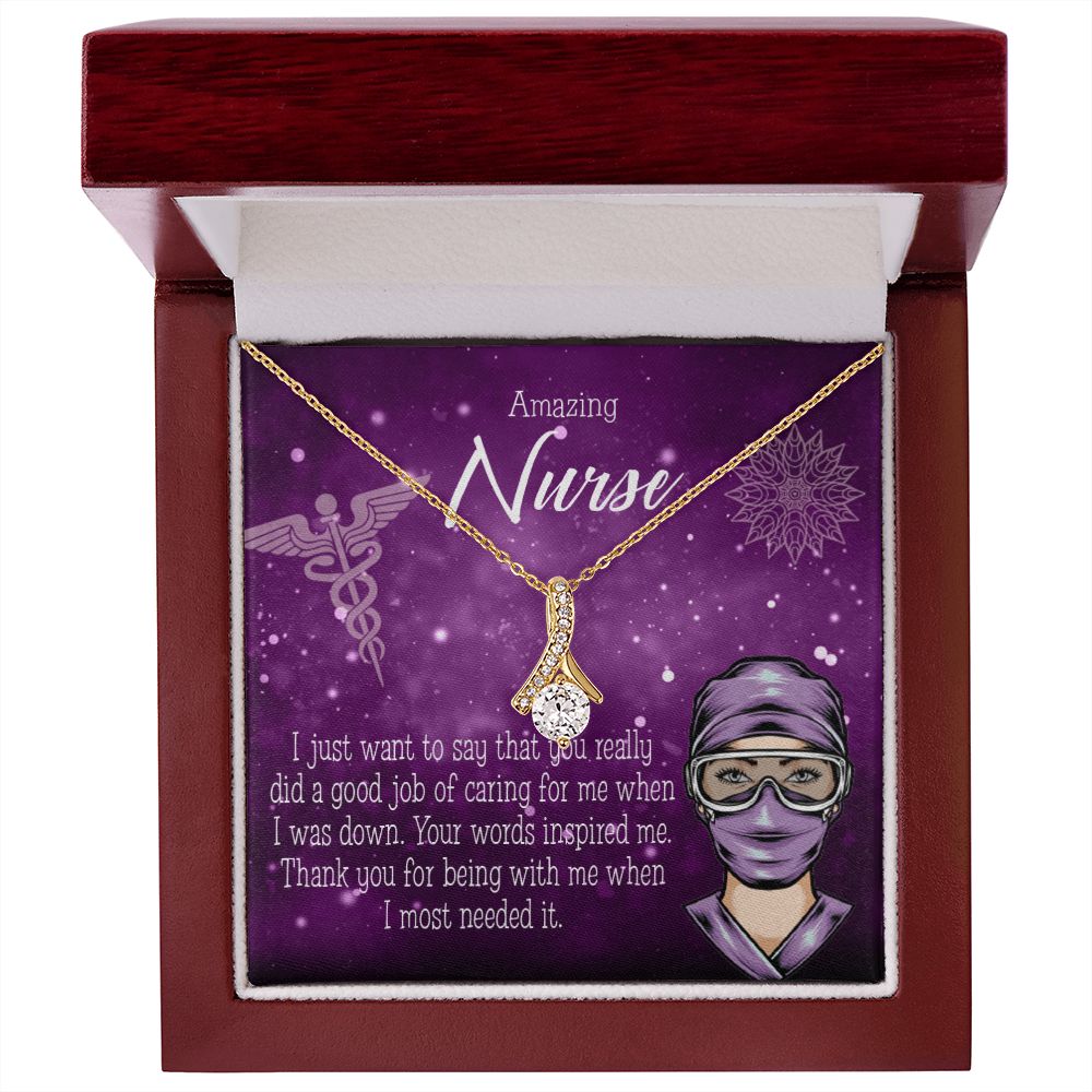 Thanks for Being There Alluring Ribbon Necklace-Express Your Love Gifts