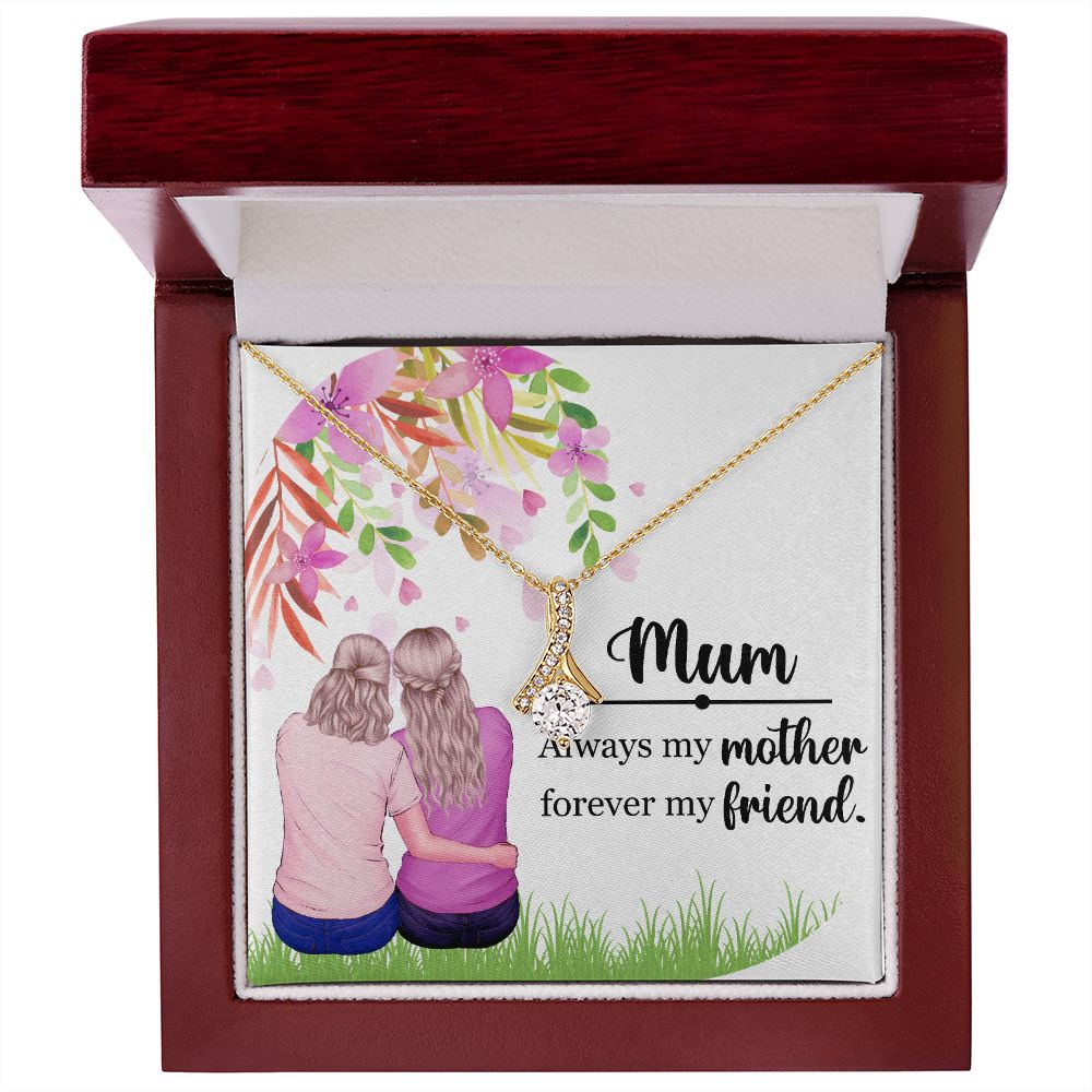 Mum Always my Mother Alluring Ribbon Necklace-Express Your Love Gifts
