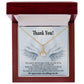Thank You Present for Healthcare Workers Alluring Ribbon Necklace-Express Your Love Gifts