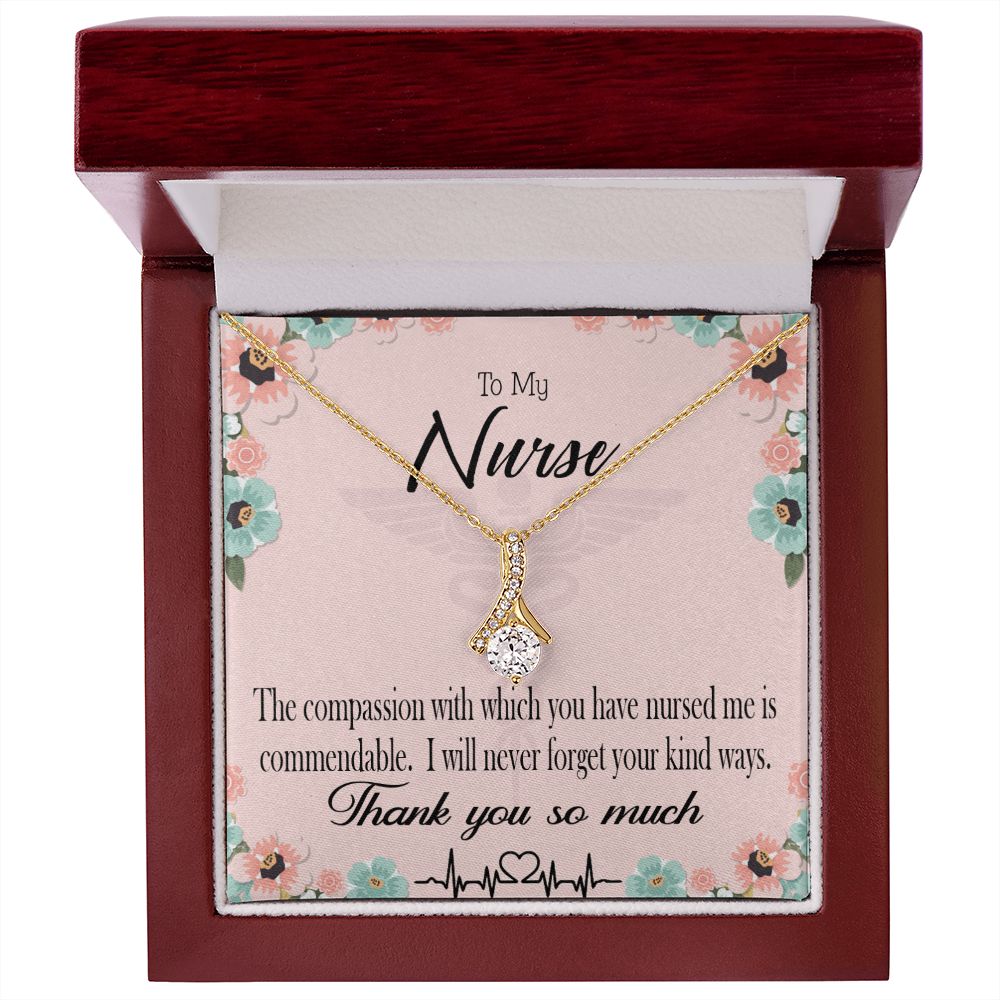 Commendable Nurse Alluring Ribbon Necklace-Express Your Love Gifts