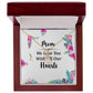 Mom We Love You With All Our Hearts Alluring Ribbon Necklace-Express Your Love Gifts
