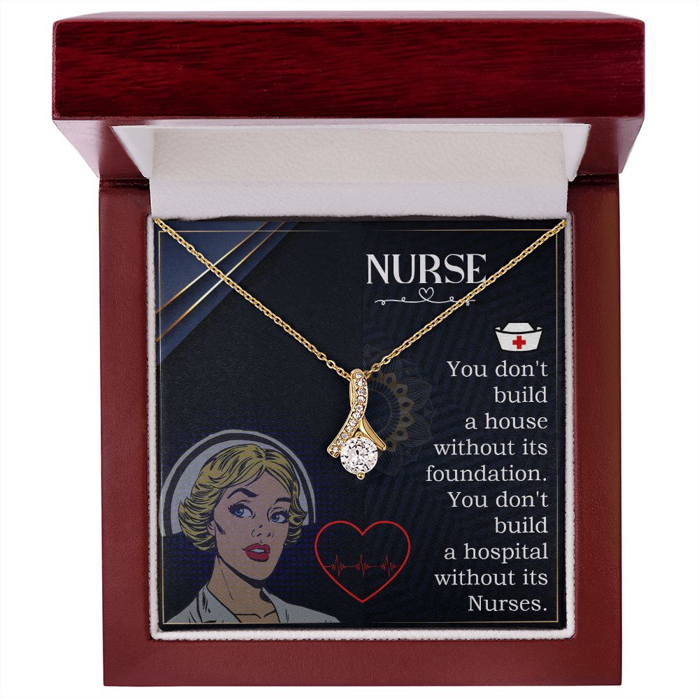 Nurse Alluring Ribbon Necklace-Express Your Love Gifts