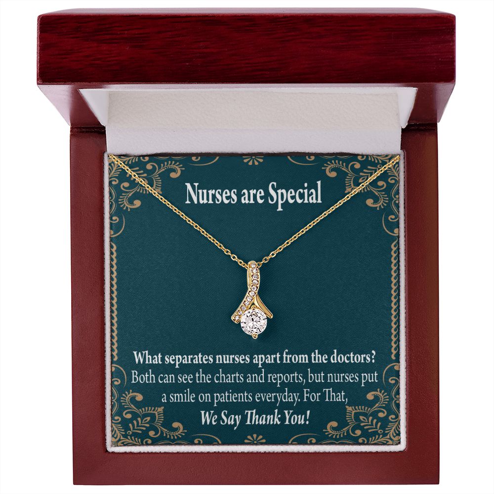 Nurses are Special Alluring Ribbon Necklace-Express Your Love Gifts