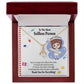 Thanks to Nurse Caregivers Alluring Ribbon Necklace-Express Your Love Gifts