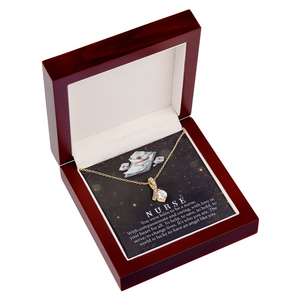 You Were Born to Be Alluring Ribbon Necklace-Express Your Love Gifts