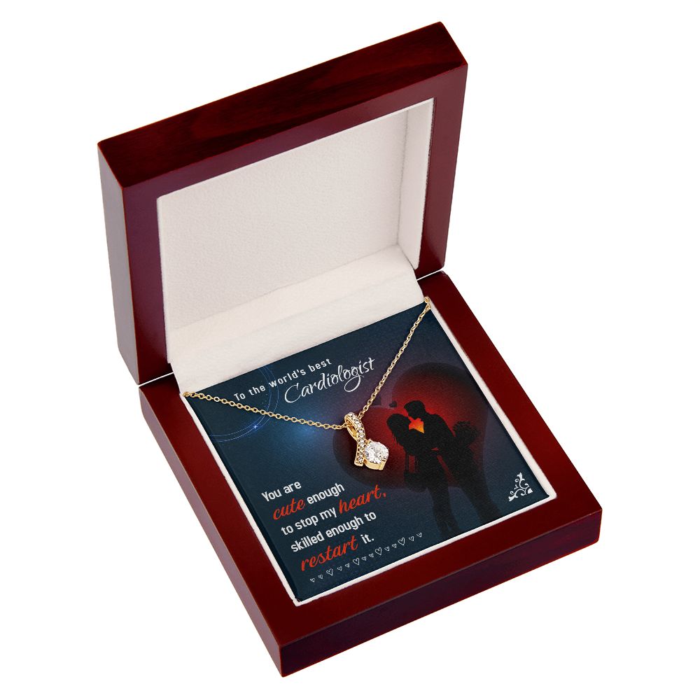 Cute Enough to Stop Alluring Ribbon Necklace-Express Your Love Gifts