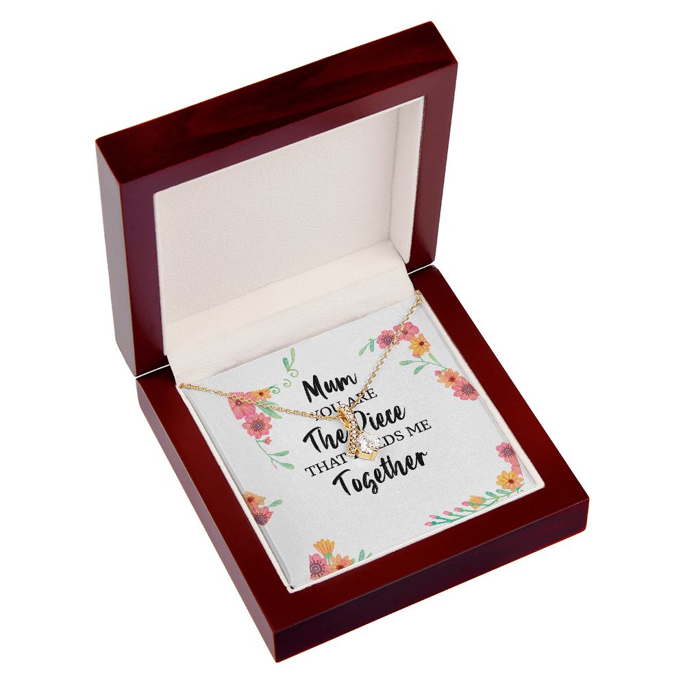 Mum You Are The Piece Alluring Ribbon Necklace-Express Your Love Gifts