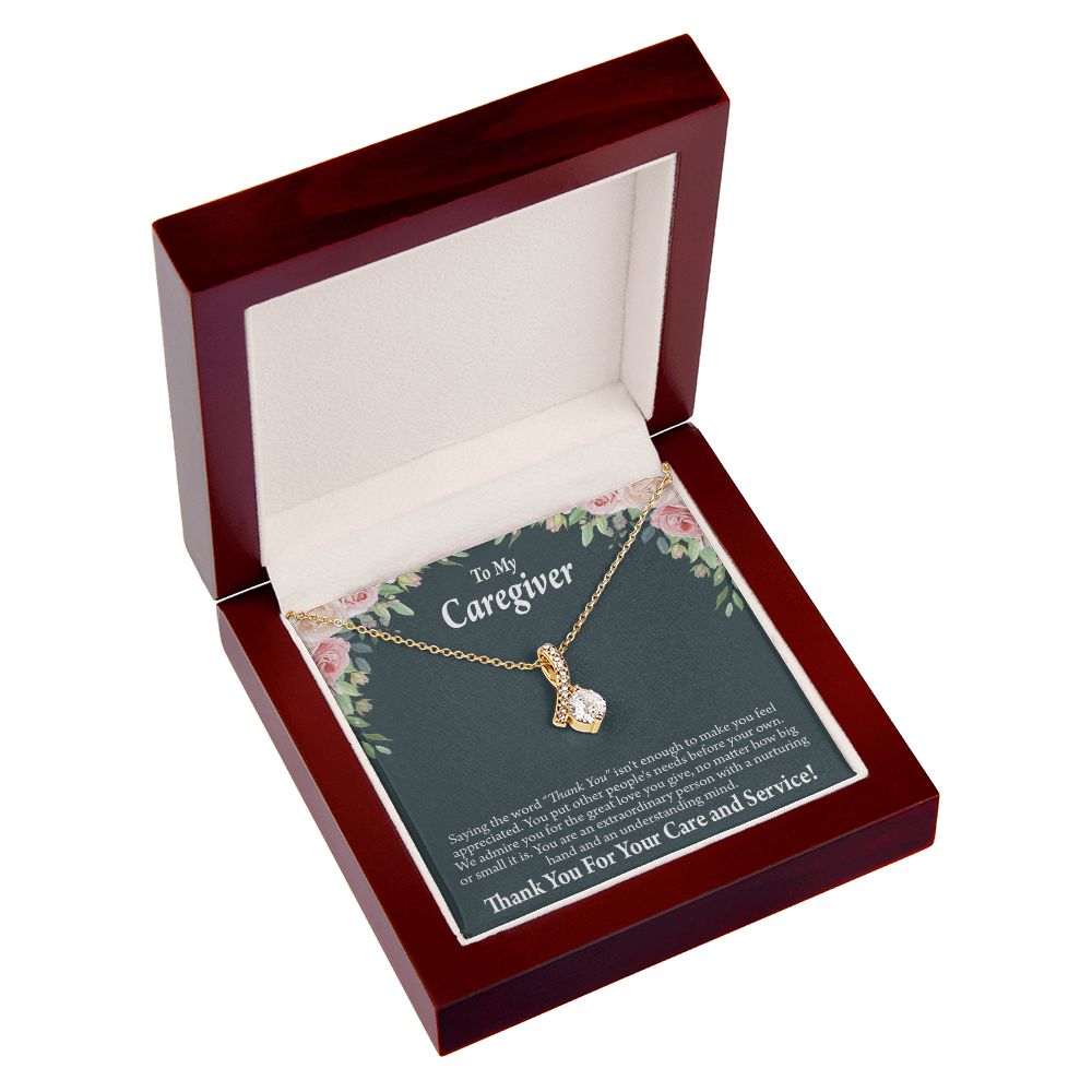 Gift Ideas For Caregivers Alluring Ribbon Necklace-Express Your Love Gifts