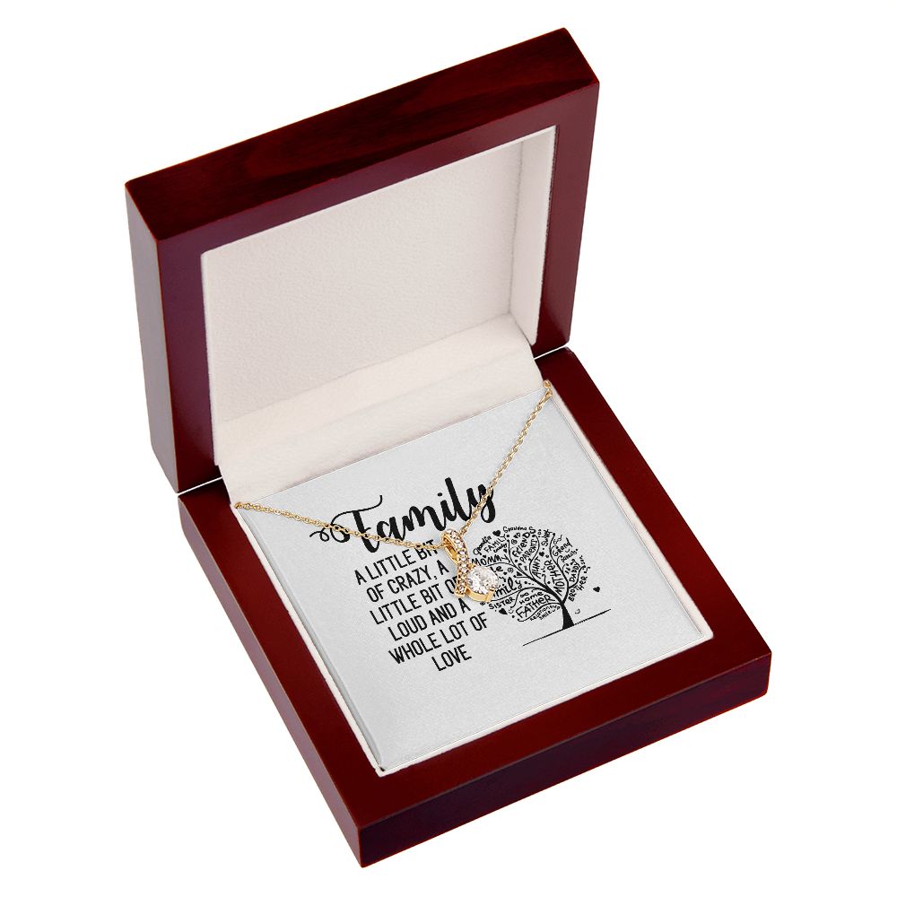 Family Alluring Ribbon Necklace-Express Your Love Gifts