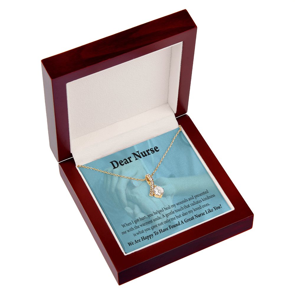 Nurse Thank You Alluring Ribbon Necklace-Express Your Love Gifts