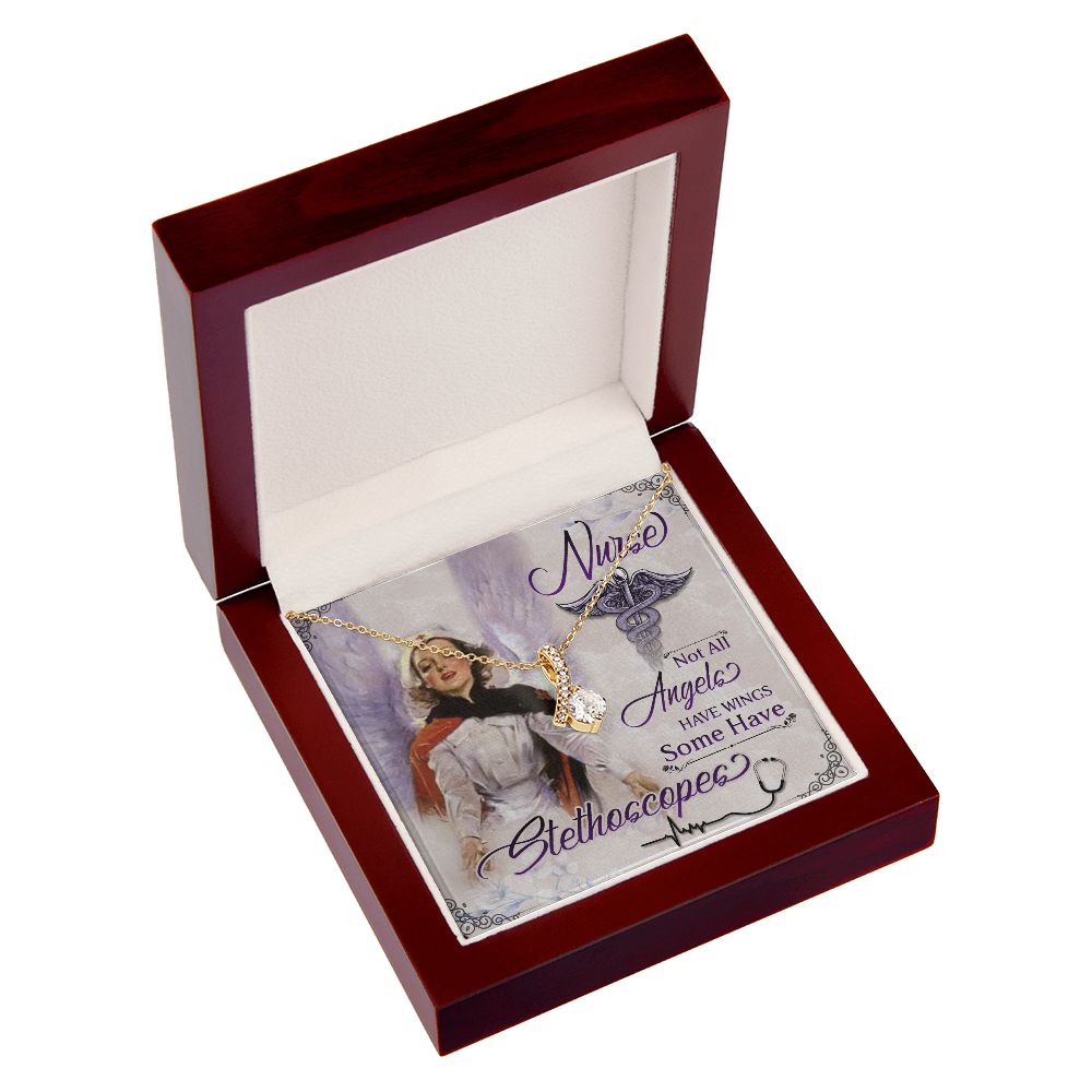 Not aAll Angels Have Wings Alluring Ribbon Necklace-Express Your Love Gifts