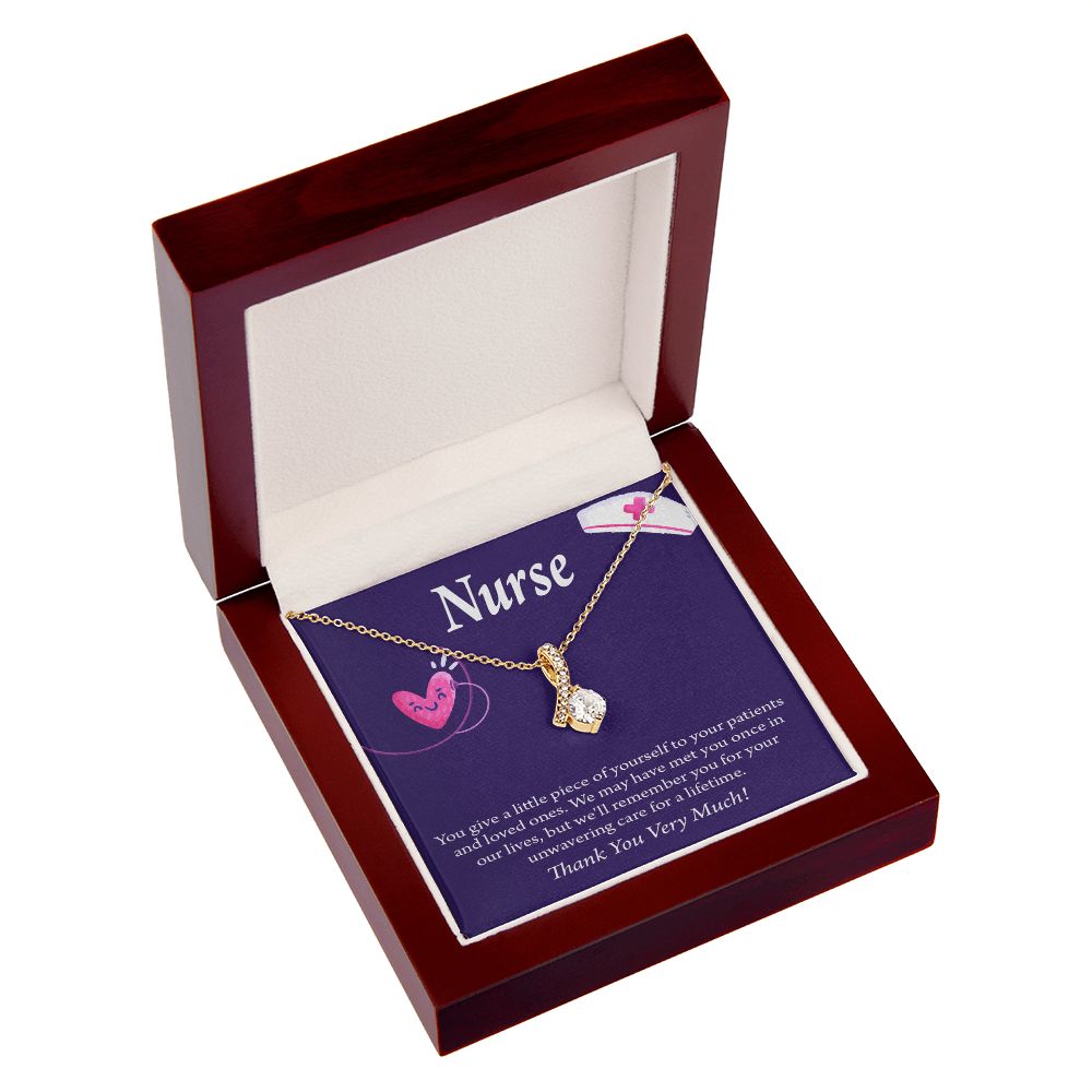 Remarkable Nurse Alluring Ribbon Necklace-Express Your Love Gifts
