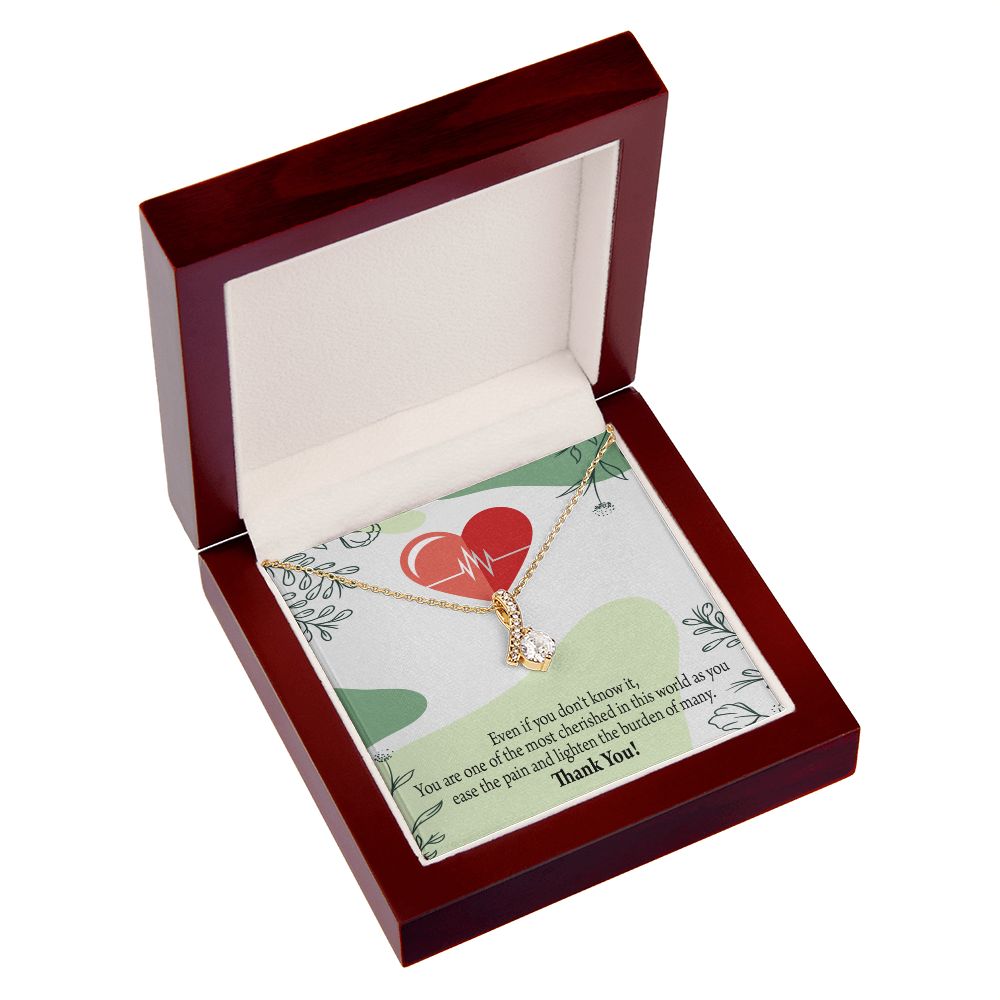 Thank You Necklace Medical Alluring Ribbon Necklace-Express Your Love Gifts