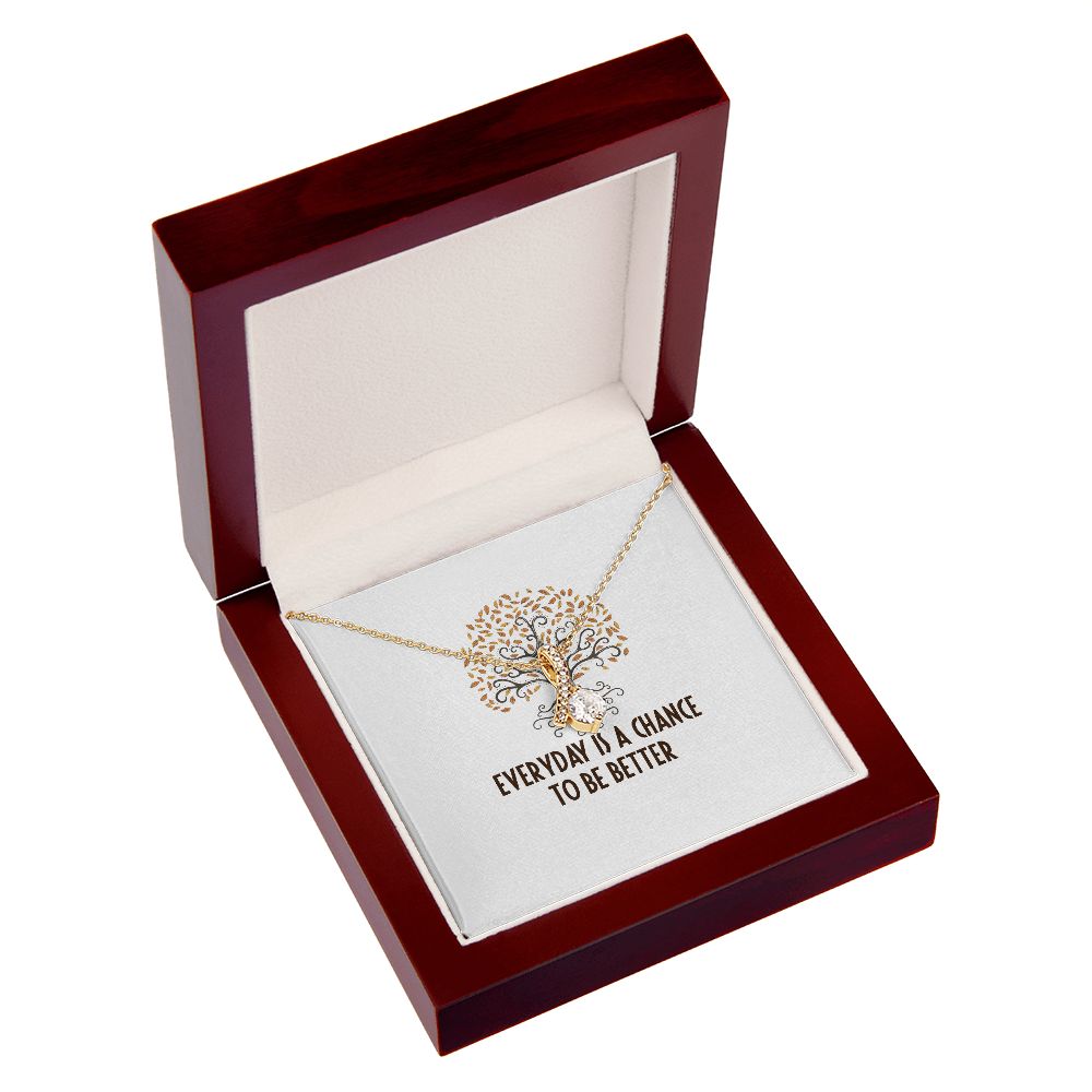 Everyday is a Chance Alluring Ribbon Necklace-Express Your Love Gifts