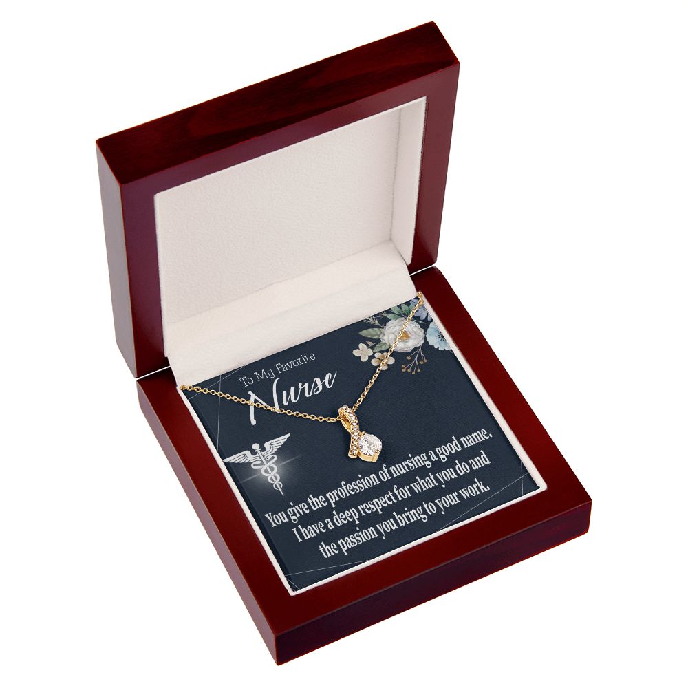 Deep Respect Alluring Ribbon Necklace-Express Your Love Gifts