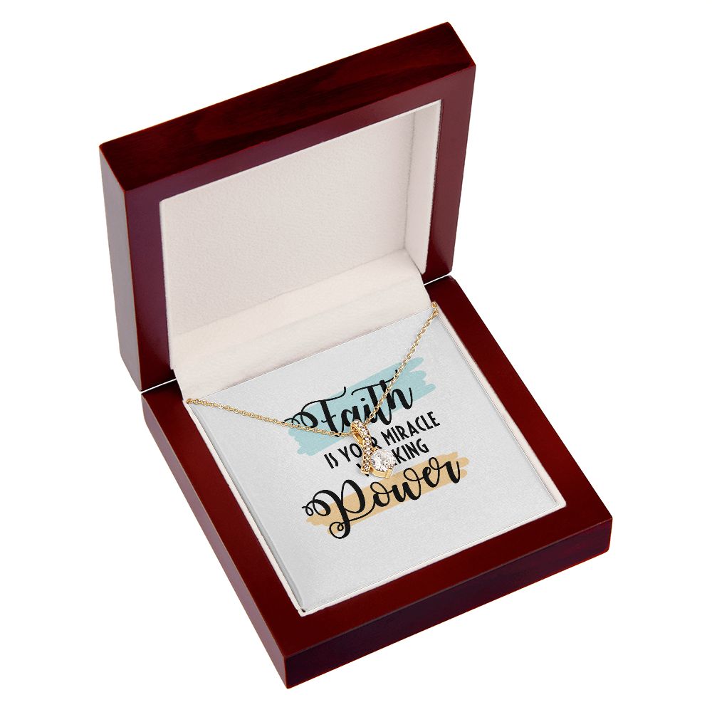 Faith Alluring Ribbon Necklace-Express Your Love Gifts