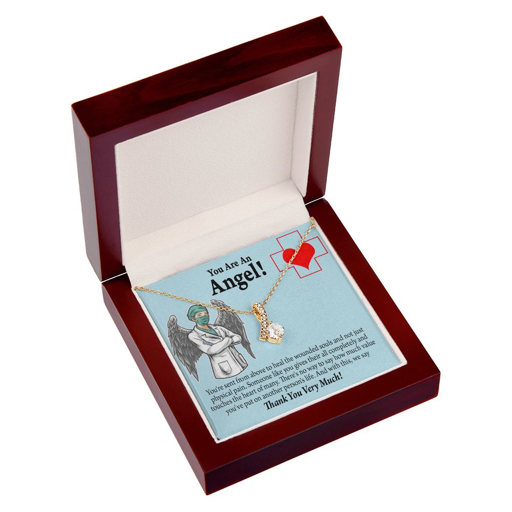 You Are an Angel Nurse Alluring Ribbon Necklace-Express Your Love Gifts