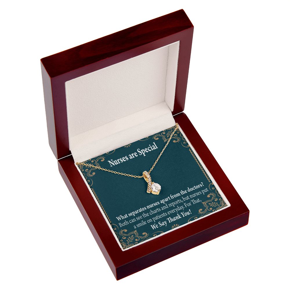 Nurses are Special Alluring Ribbon Necklace-Express Your Love Gifts
