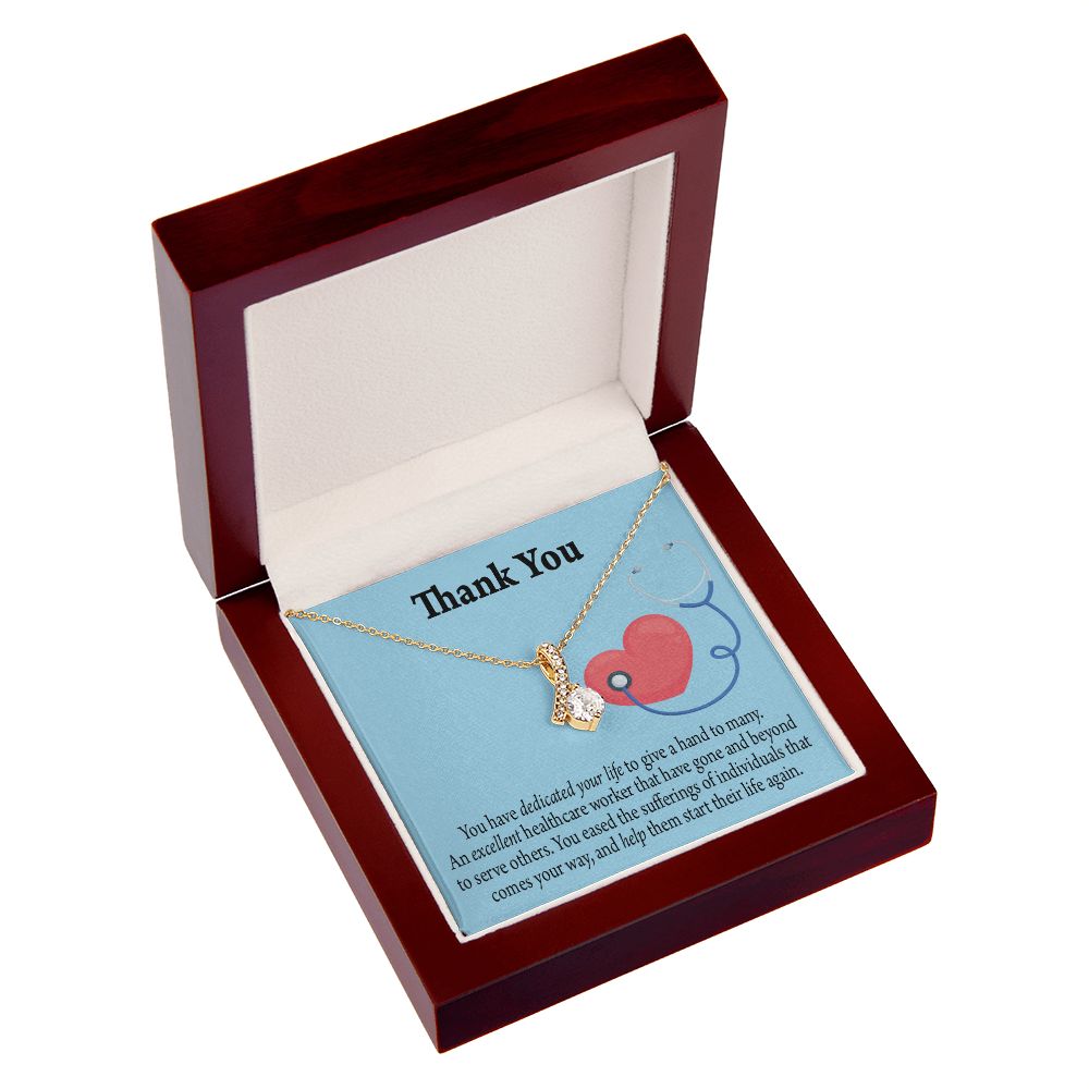 Gift Idea For Hospital Staff Alluring Ribbon Necklace-Express Your Love Gifts