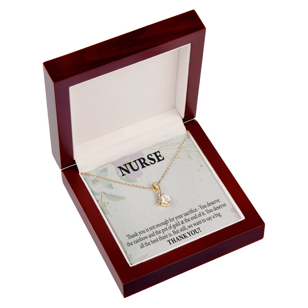 Gift For Healthcare Workers Alluring Ribbon Necklace-Express Your Love Gifts