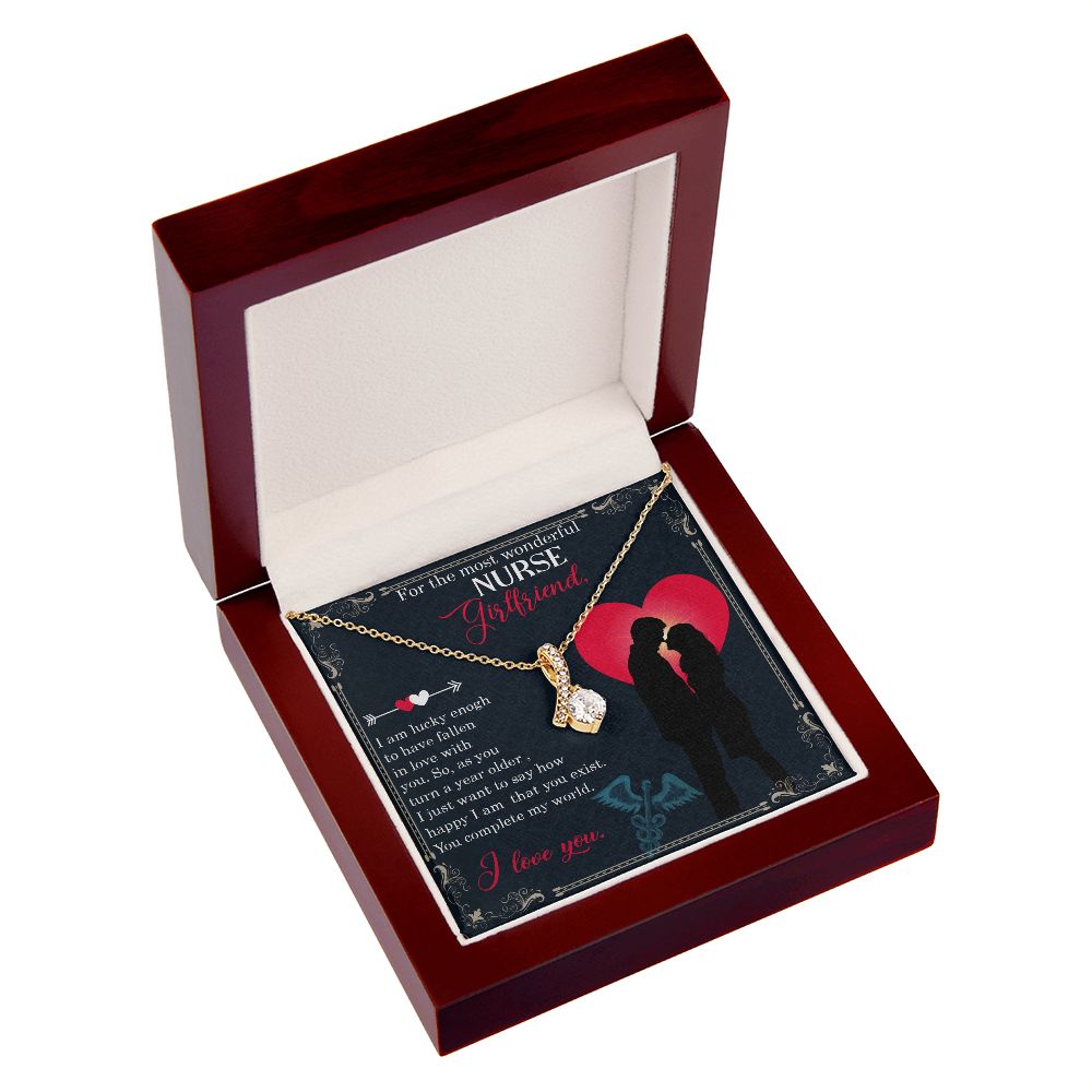 For the most wonderful nurse girlfriend Alluring Ribbon Necklace-Express Your Love Gifts