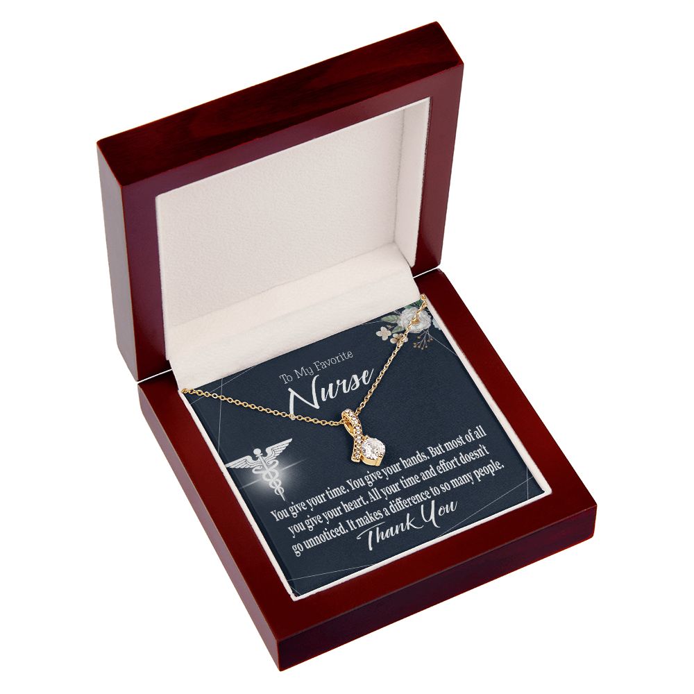 You Don't Go Unnoticed Alluring Ribbon Necklace-Express Your Love Gifts