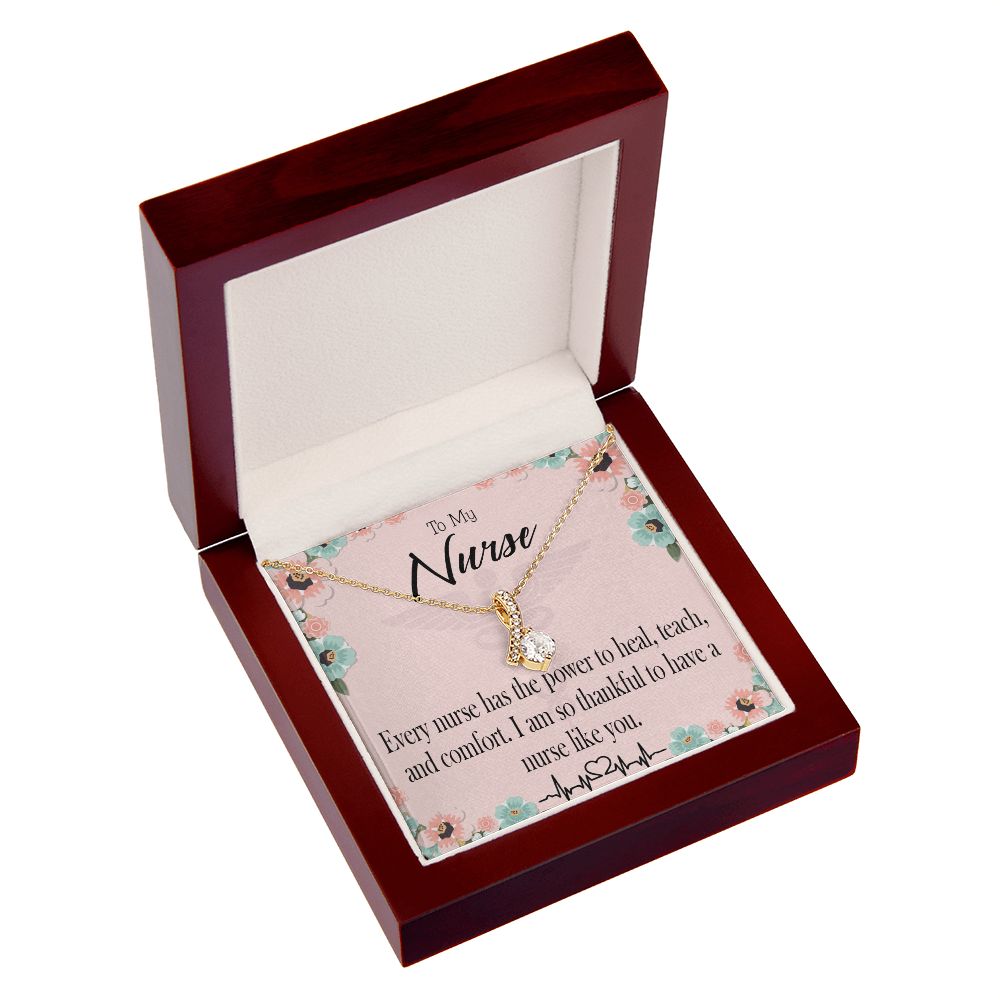 Power to Heal Alluring Ribbon Necklace-Express Your Love Gifts