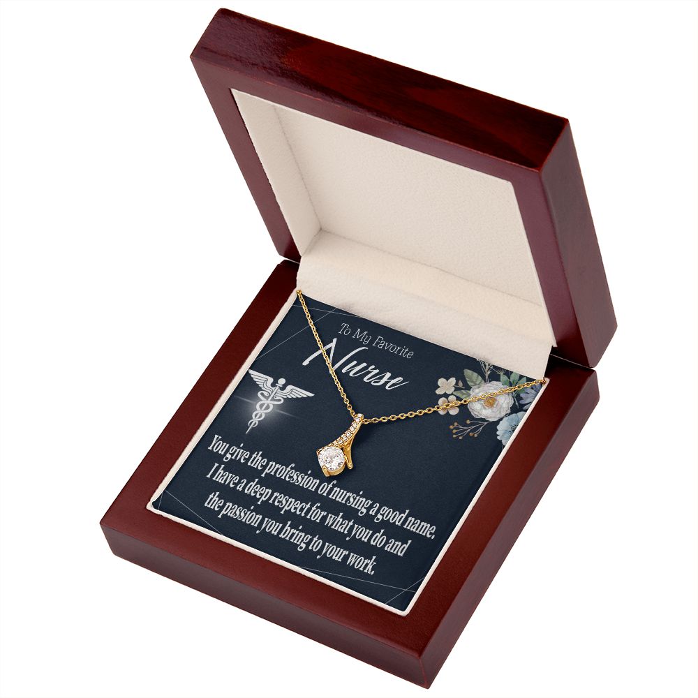 Deep Respect Alluring Ribbon Necklace-Express Your Love Gifts