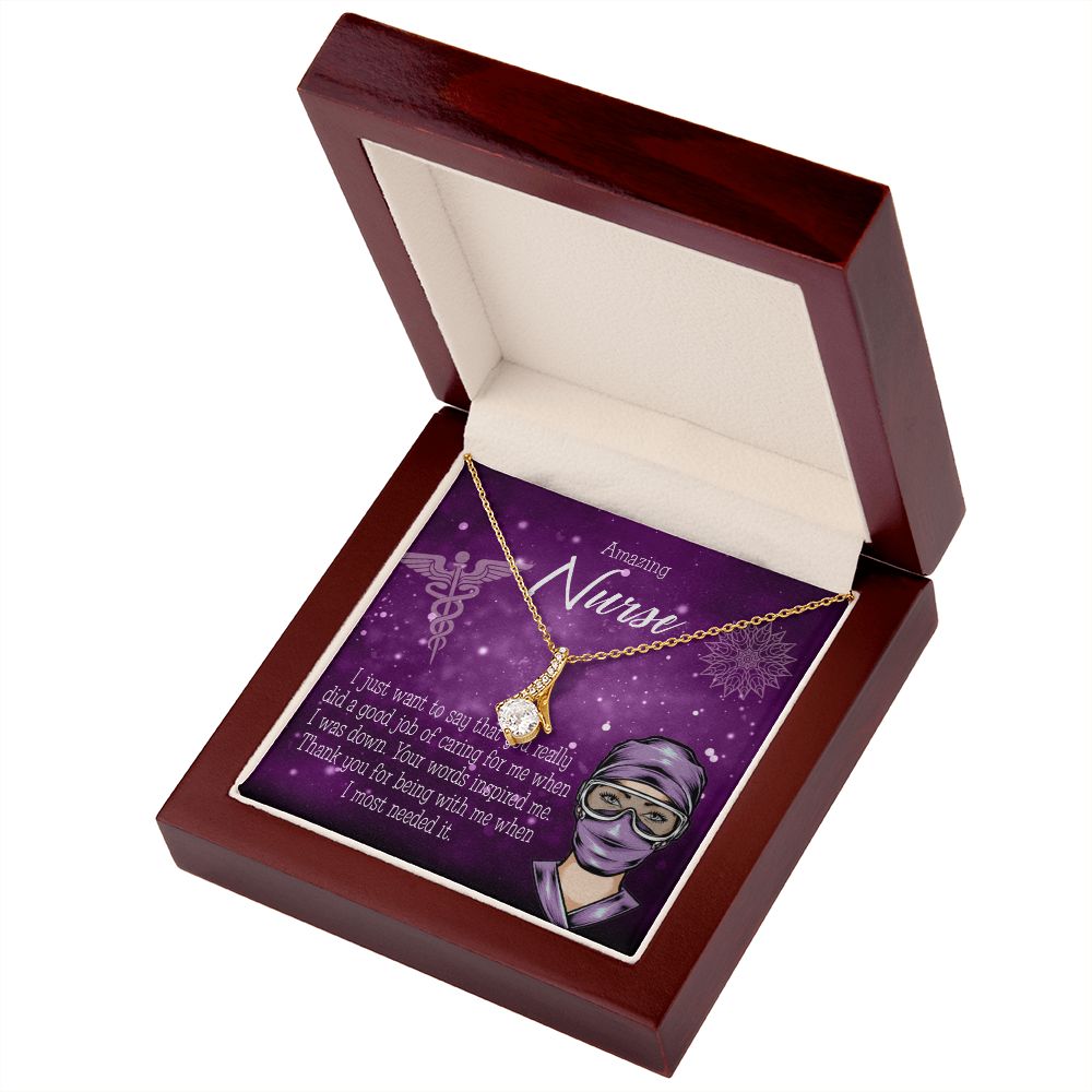 Thanks for Being There Alluring Ribbon Necklace-Express Your Love Gifts