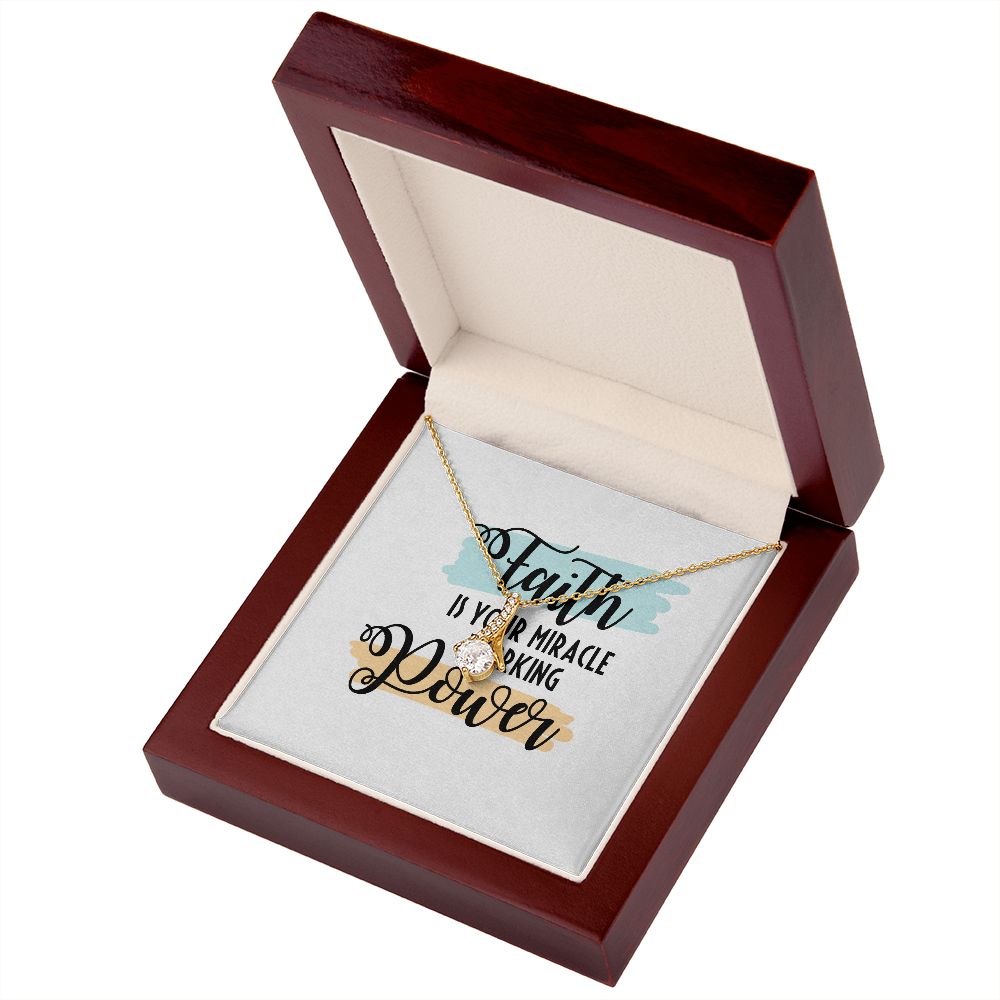Faith Alluring Ribbon Necklace-Express Your Love Gifts