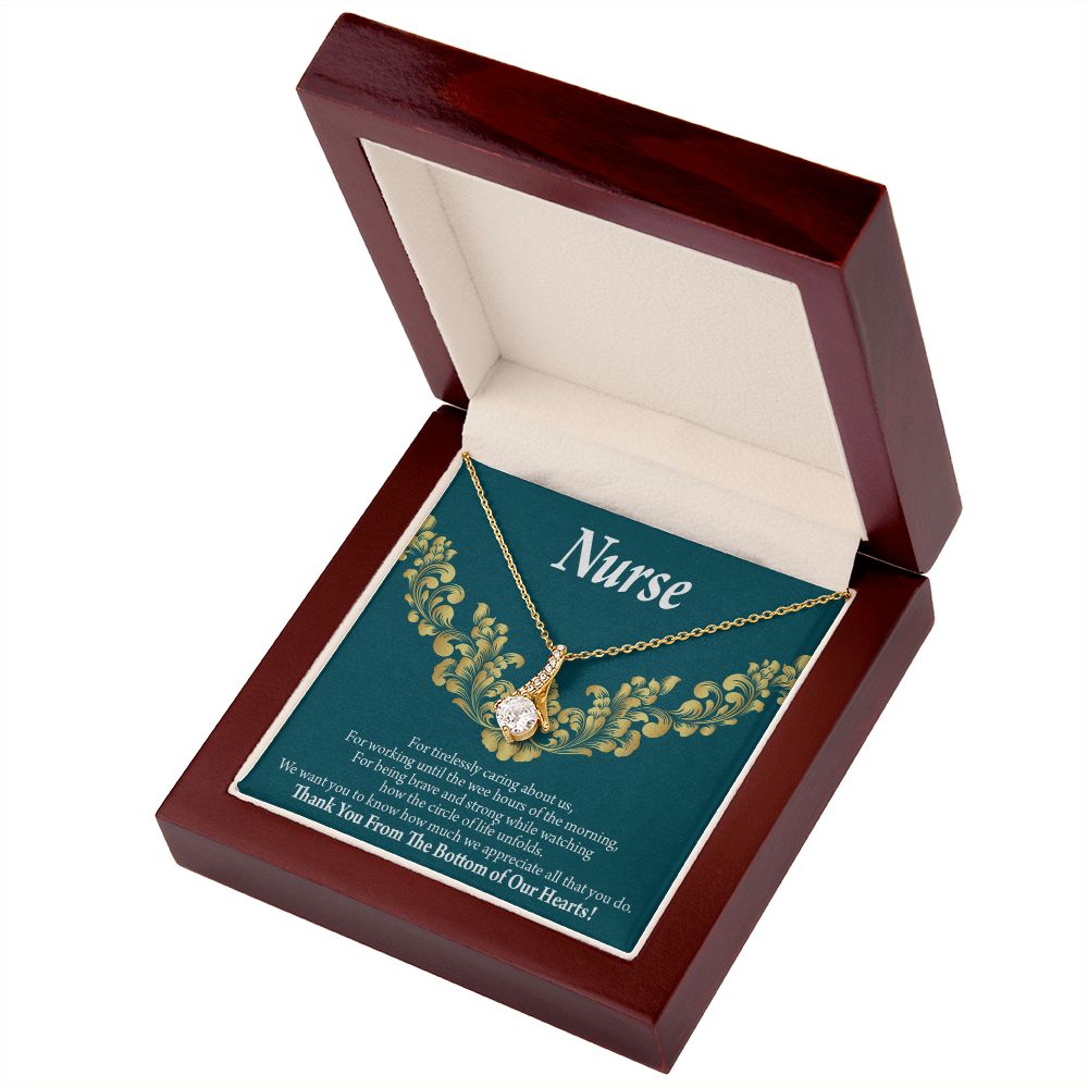 Thank You Medical Hero Alluring Ribbon Necklace-Express Your Love Gifts