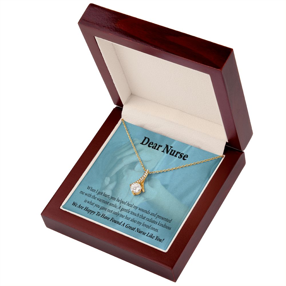 Nurse Thank You Alluring Ribbon Necklace-Express Your Love Gifts