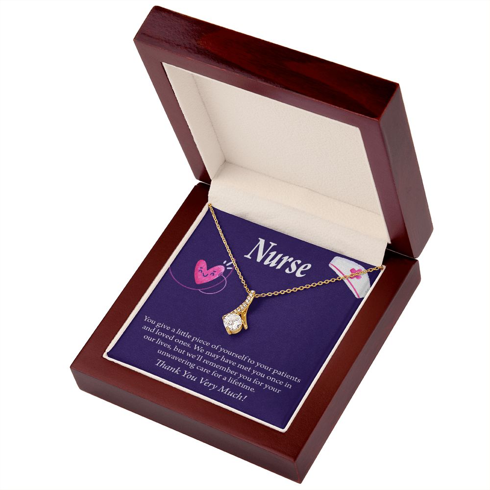 Remarkable Nurse Alluring Ribbon Necklace-Express Your Love Gifts