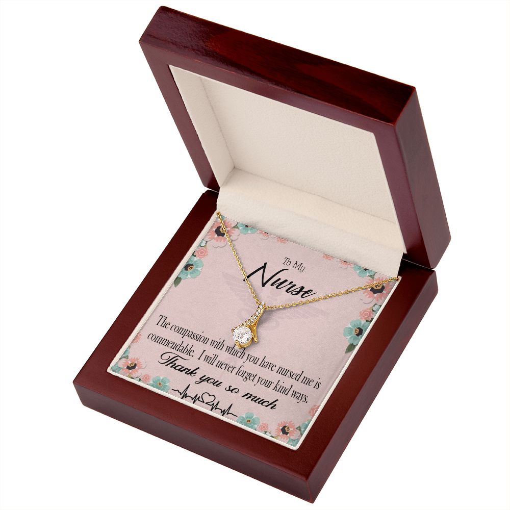 Commendable Nurse Alluring Ribbon Necklace-Express Your Love Gifts