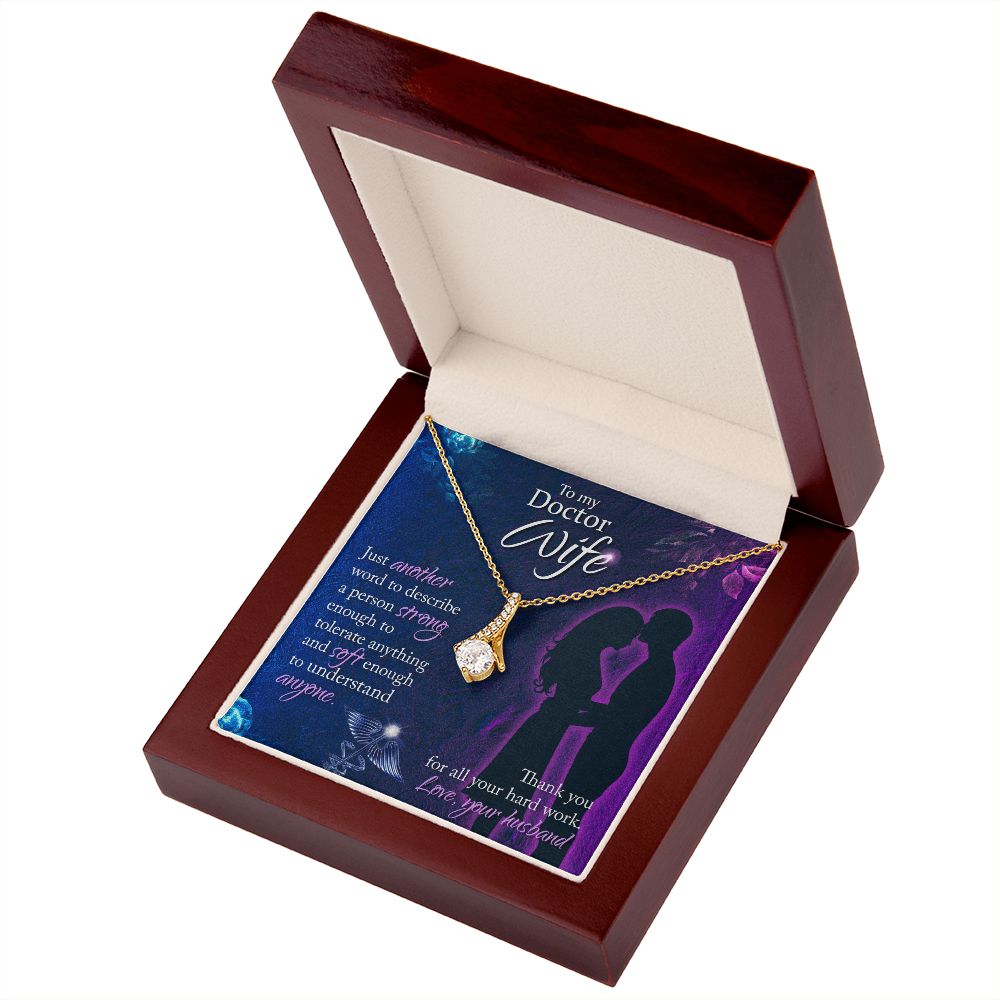 Just Another Word Alluring Ribbon Necklace-Express Your Love Gifts