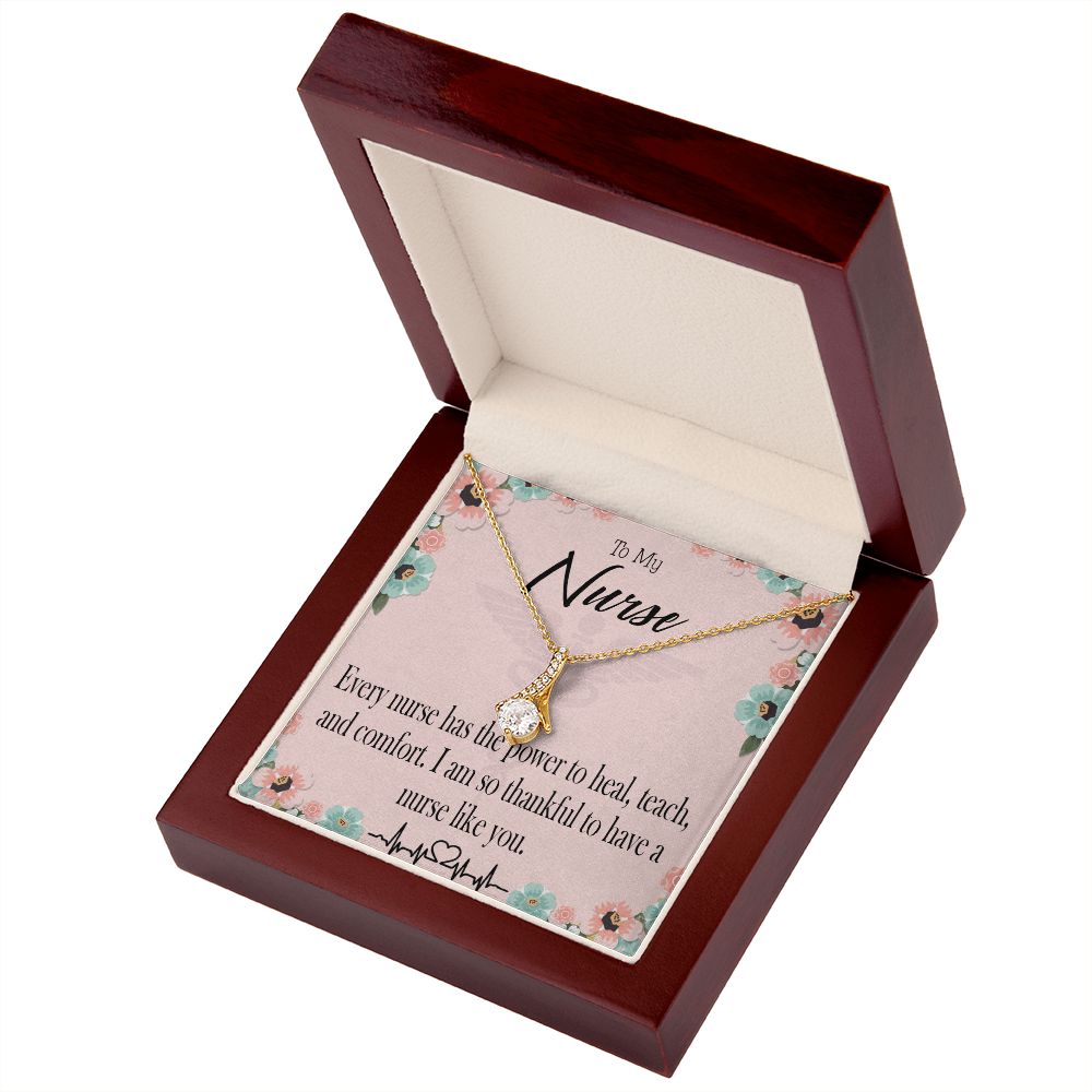 Power to Heal Alluring Ribbon Necklace-Express Your Love Gifts