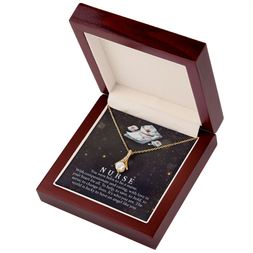 You Were Born to Be Alluring Ribbon Necklace-Express Your Love Gifts